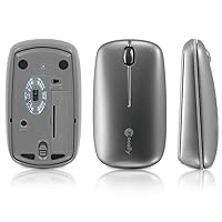 Macally mMouseBT Height Adjustable Pop-Up Bluetooth Wireless Laser Mouse for Mac & PC
