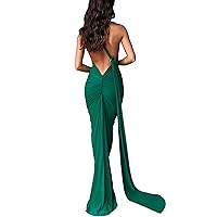 CHICTRY Women's Sexy Elegant One Shoulder Backless Evening Long Dress Party Cocktail Bodycon Dresses