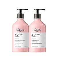 L'Oreal Professionnel Vitamino Color Shampoo & Conditioner Set | Protects & Preserves Hair Color | Prevents Damage | Adds Vibrancy & Enhances Shine | For Color Treated Hair