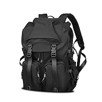 Vintage Laptop Backpack for Men & Women, 35L Water Resistant College Backpack Fits 17.3 Inch Computer and Laptop, Casual Backpack for Work, Daily, Travel