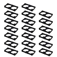 Bettomshin 50Pcs 32650 Lithium Cell Spacer Double Battery Holder Bracket Battery Pack Bracket for DIY Fixed Battery 32.4mm Hole Dia
