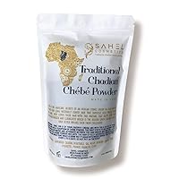 Uhuru Naturals Sahel Cosmetics Chebe Powder (100 Grams) - All-Natural Ingredients Promotes Hair Growth Helps Prevent Breakage Formulated for Kinky Hair Available in 4 Sizes