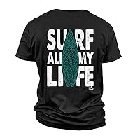 Men's Plus Size Graphic Tees Letter Print Short Sleeve Cotton T Shirts Summer Crewneck Casual Workout Tee Top