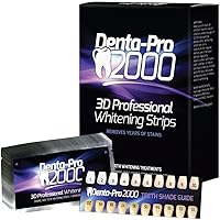 DentaPro2000 Professional Teeth Whitening Strips Dentist Certified at Home Teeth Whitener Enamel Safe See Results Instantly Safe Tooth Whitening 28 Ct