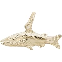 Rembrandt Snook Fish Charm - Metal - 10K Yellow Gold
