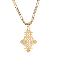 Africa Gold Necklace Ethiopian African Gold Wedding Cross Pendant Jewelry