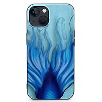 Blue Mermaid Tail Fashion Compatible with iPhone 13 Phone Case Anti-Scratch Full Body Protective Covers