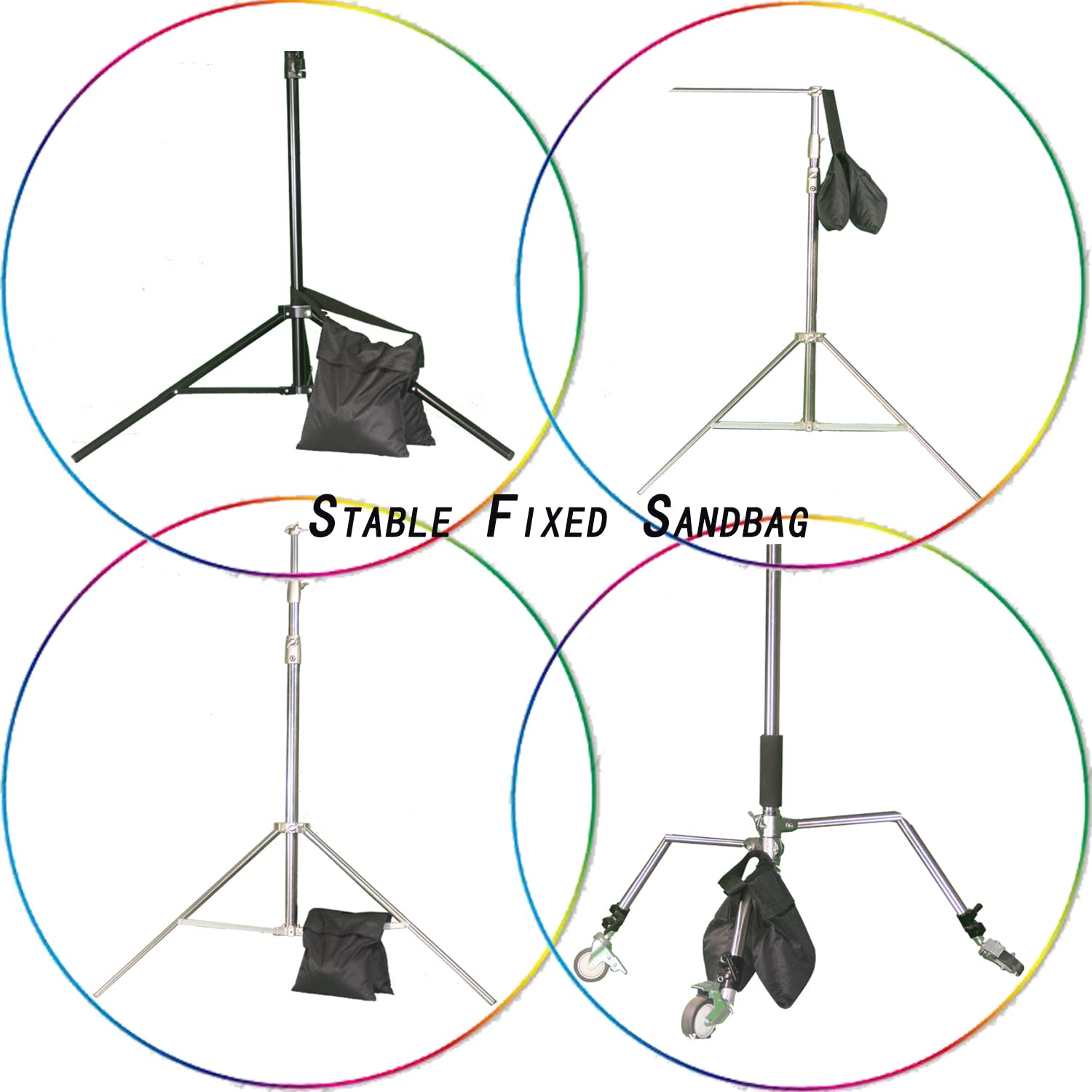 Tripod Weight,Sand Bags for Stands, Tripod Weight Bag,Camera Tripod, Photography Weight Sandbag for Photo Stand, 2 Pack…