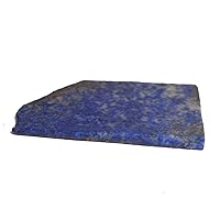 REAL-GEMS Lapis Lazuli Gemstone Grade AA Rough Loose Lapis Lazuli 73.00 Ct Gold Flakes Lapis Lazuli for Jewelry Accessories