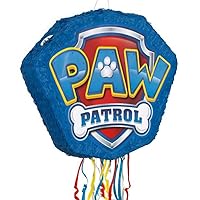 Unique Multicolor Paw Patrol Shaped Drum Pull Pop Out Pinata (21