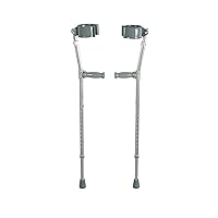Drive Medical Forearm Crutch, Gray, Adult (10403)