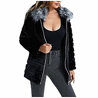 Women's Faux Fur Jacket Shaggy Jacket Winter Fleece Coat Outwear Shaggy Shearling Jacket