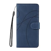 LOFIRY- Flip Case for iPhone 15 Pro Max/15 Pro/15 Plus/15, Wallet Leather Phone Case with Card Slot Kickstand Wrist Strap Magnetic Closure Cover (15'',Blue)