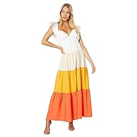 English Factory Women's Sunset Colorblock Maxi Dress