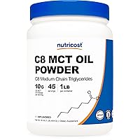 C8 MCT Oil Powder 1LB (16oz) - 95% C8 MCT Oil Powder