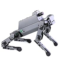 Raspberry Pi 4B Quadruped Robot Dog Toy Electronic Dog 12-DOF Bionic Robot Programmable Artificial Intelligence Robot for Adults DOGZILLA with Pi 4 B