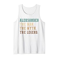 Mens Aleksander The Man The Myth The Legend Funny Personalized Tank Top