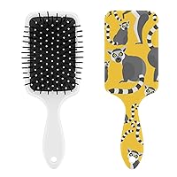 Ring-Tailed Lemur Funny Air Cushion Hair Brush Unisex Everyday Massage Hairbrush Nylon Needle Bristles