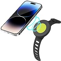 Bone Magnetic Fitness Phone Mount - MagSafe Compatible Magnetic Phone Holder for Gym Workout, Spin Bike, Cycle Trainers, Universal Design Strap for Handlebar Fits in iPhone Samsung and More