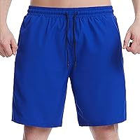Men's Athletic Running Shorts 5 Inches Quick Dry Workout Gym Active Shorts Surf Swim Trunks Bathing Suits