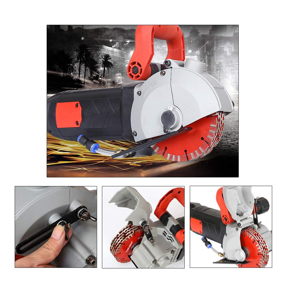 Mua ZXMOTO Wall Groove Cutting Machine +Carry Box 110V 4800W,With PCS Saw  Blades Wall Slotting Machine Electric Wall Chaser for Brick Granite Marble  Concrete 42MM Cutting Width/41MM Cutting Depth trên Amazon