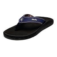 OluKai Ohana Men's Beach Sandals, Quick-Dry Flip-Flop Slides, Water Resistant & Lightweight, Compression Molded Footbed & Ultra-Soft Comfort Fit