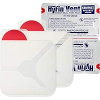 North American Rescue Genuine NAR HyFin Vent Compact Chest Seal Twin Pack,White