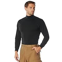 Rothco Mock Turtleneck Long Sleeve Mock Turtleneck Basic Solid Pullover Undershirt
