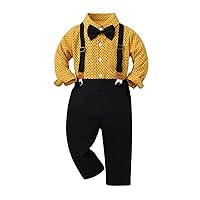 Baby Boy Clothes, 0-7 Years Toddler Boys Long Sleeve T Shirt Tops Pants Child Kids Gentleman Outfits Set