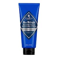 Blue Midnight Hair & Body Cleanser, Men’s Body Wash, Shampoo Wash, Dual-Purpose Men’s Cleanser, Wash Away Dirt & Sweat