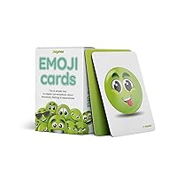 Emoji Cards, 50 Unique Emotion Feelings Flash Cards for Kids and Adults, Fun Icebreaker & Team Building Game, Inspire Conversations About Emotions, for Teachers, Therapists, Trainers, Parents