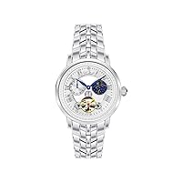 Gallucci Unisex Fashion Automatic Wrist Watch with a Czech Stone on Bridge, Sun & Moon Phase and Roman Figure Display