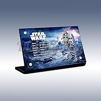 Acrylic Display Plaque for Lego Hoth at-ST 75322(Lego Set is not Included)