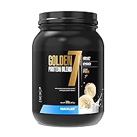 Maxler Golden 7 Protein Blend - Protein Powder for Muscle Gain & Recovery - Vanilla Protein Powder 2 lb