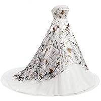 YINGJIABride Camo Country Wedding Dress Evening Prom Dresses Tulle High Low Long