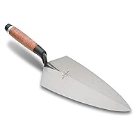 MARSHALLTOWN Philadelphia Brick Trowels, Leather Handle Material, 305mm Length, 152mm Width, Made in the USA, 19L12