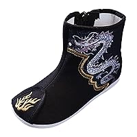Boots for Youth Boys Cotton Boots For Boys Cloth Shoes Children Embroidered Winter Boots for Boys Size 7 Youth