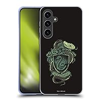Head Case Designs Officially Licensed Harry Potter Slytherin Deathly Hallows XIV Soft Gel Case Compatible with Samsung Galaxy S24+ 5G