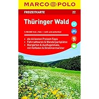 Marco Polo FZK22 Thuringer Wald: Toeristische kaart 1:100 000 (German Edition)