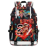 Basketball Player J-ordan Number 23 Multifunction Backpack Travel Daypacks Fans Bag For Men Women (Style 2)