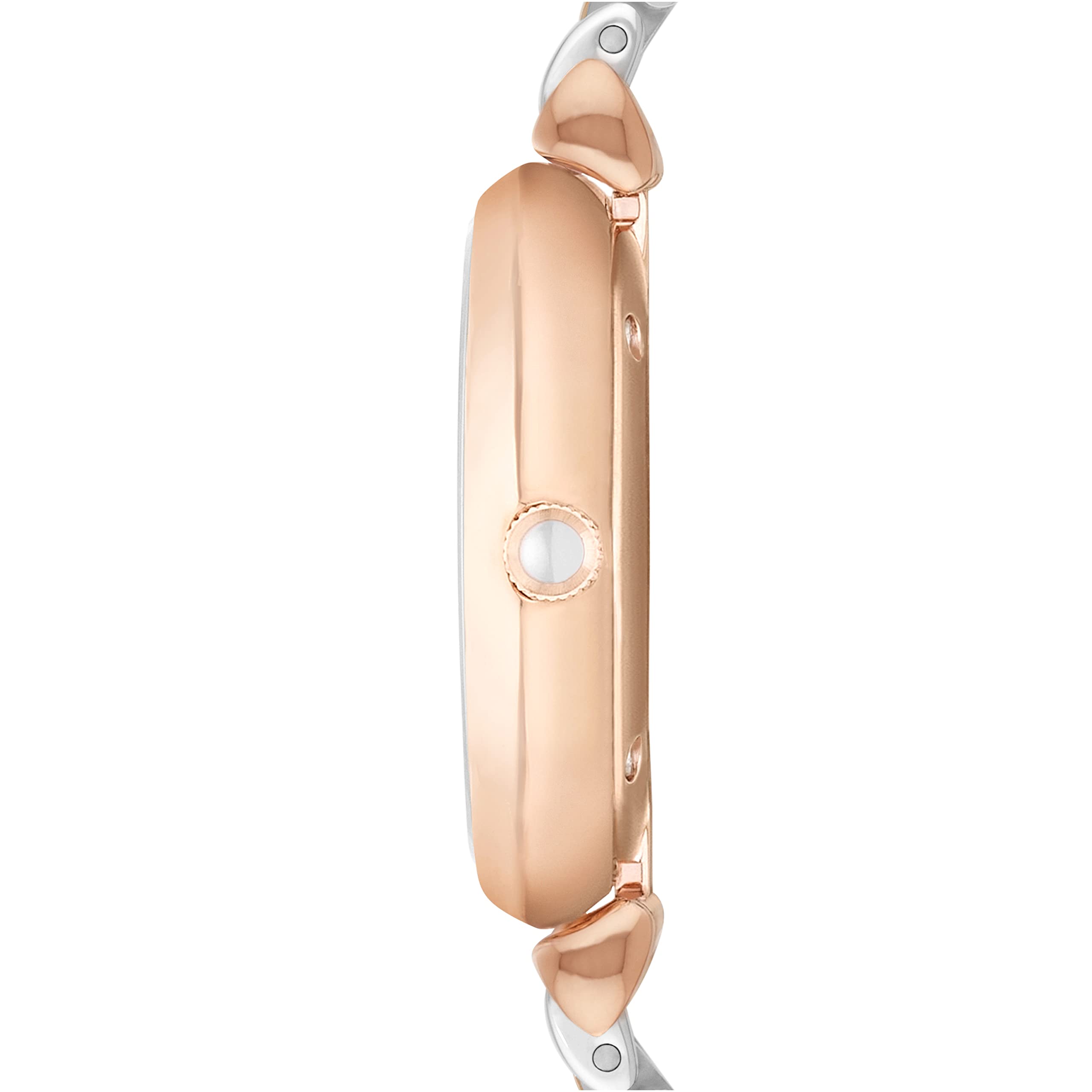 Emporio Armani Damenuhr-Zweizeiger-Armbanduhr aus Edelstahl, 32 mm Gehäusegröße