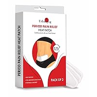 Period Pain Relief Heat Patches (Pack of 3) | Lasts for 10 hrs | Sticks on Skin | 100 Natural | Relief from Menstrual Back Pain
