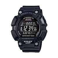 Casio Men's STLS-110H-1B2CF TOUGH SOLAR Digital Display Quartz Black Watch