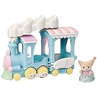 Calico Critters Floating Cloud Rainbow Train - Toy Vehicle Playset with 1 Collectible Figure