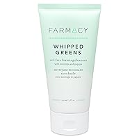 Whipped Greens Face Wash - Oil Free Foaming Facial Cleanser for Combination and Oily Skin (5.0 Fl Oz)