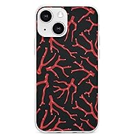 Red Coral Full Covered Soft Cover TPU Phone Protective Case Compatible with iPhone 13 Series