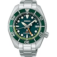 Seiko SFK003J1 Prospex Solar Divers Sea Solar GMT SUMO Diver's 200m Men's Watch, Green, Bracelet Type