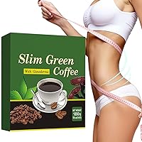 Premium Green Coffee Bean Extract Powder - Gluten-Free Green Coffee Bean Supplements with 10 Natural Health Blends, Instant Coffee, 180g (18 Sachets)- Antioxidants, Metabolism Boost, Detox