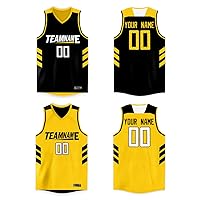 Men Boy Basketball Jerseys Printed Reversible Mesh Performance Athletic Blank Team Uniforms for Sports