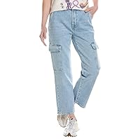 7 For All Mankind Women's Logan Cargo Jeans in Airwave